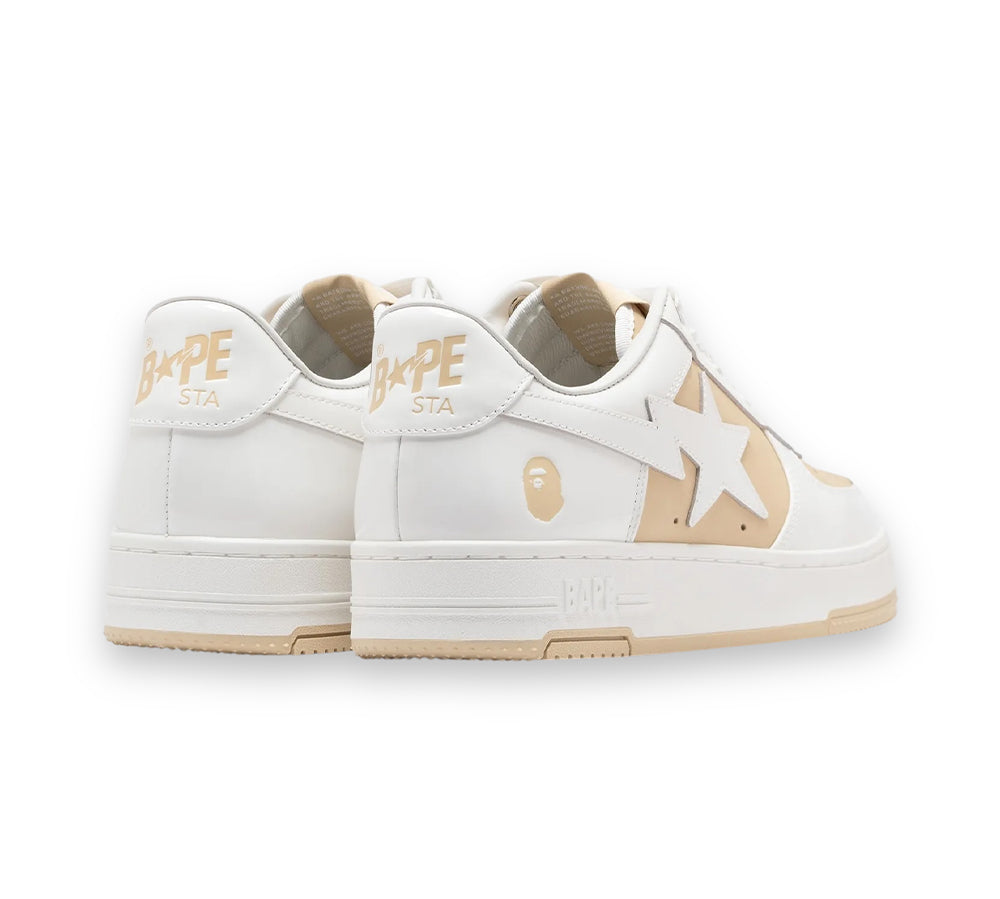 A Bathing Ape Bape Sta Low #6 - White Beige