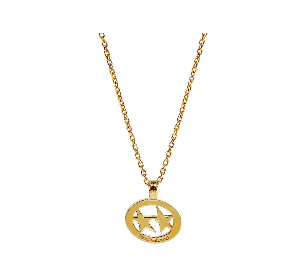 TwoJeys ★★™ Superstar Necklace - High Quality 3 Micron Gold Bath