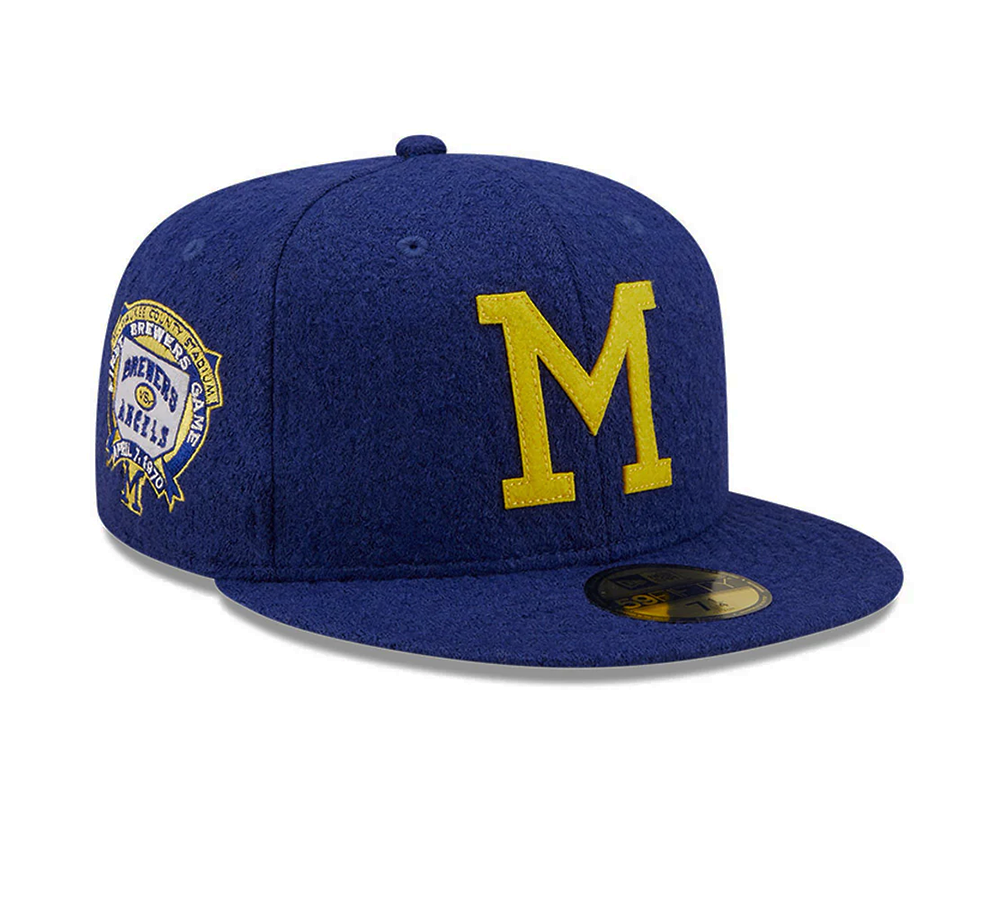 New Era Milwaukee Brewers Cooperstown Collection Wool - Blue