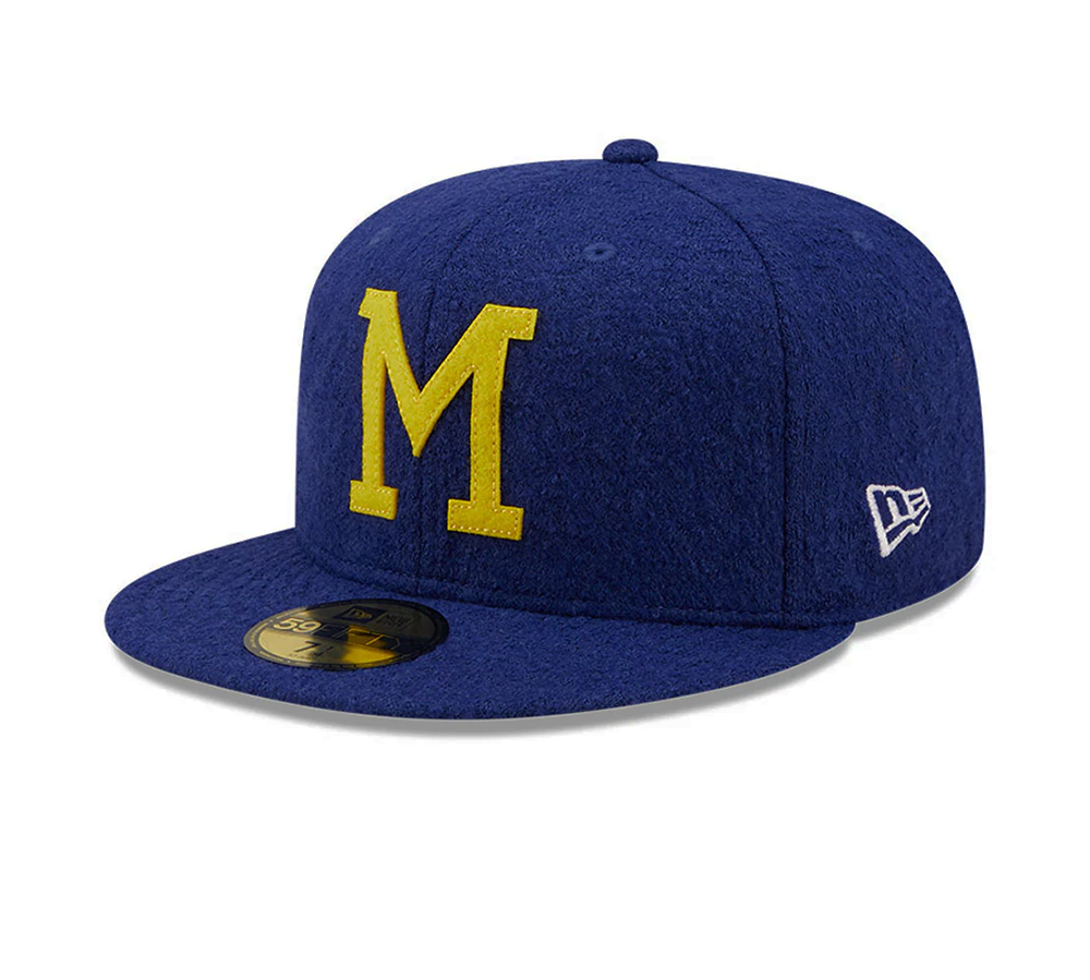 New Era Milwaukee Brewers Cooperstown Collection Wool - Blue