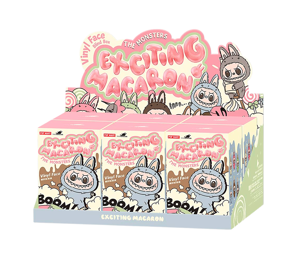 Pop Mart Labubu 'The Monsters' - Exciting Macarons Vinyl Plush Blind Box