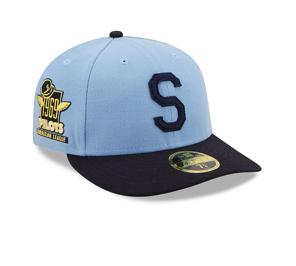 New Era Seattle Pilots Cooperstown Collection Low Profile - Baby Blue