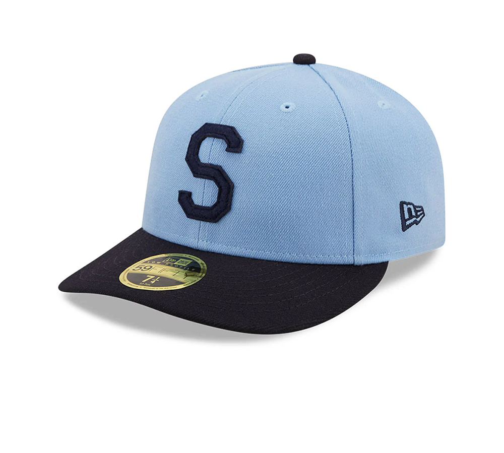 New Era Seattle Pilots Cooperstown Collection Low Profile - Baby Blue