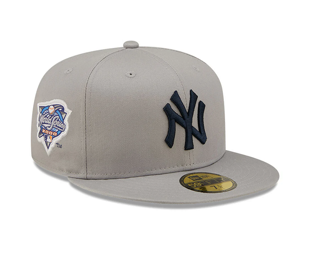 New Era New York Yankees World Series 2000 Side Patch - Grey / Navy