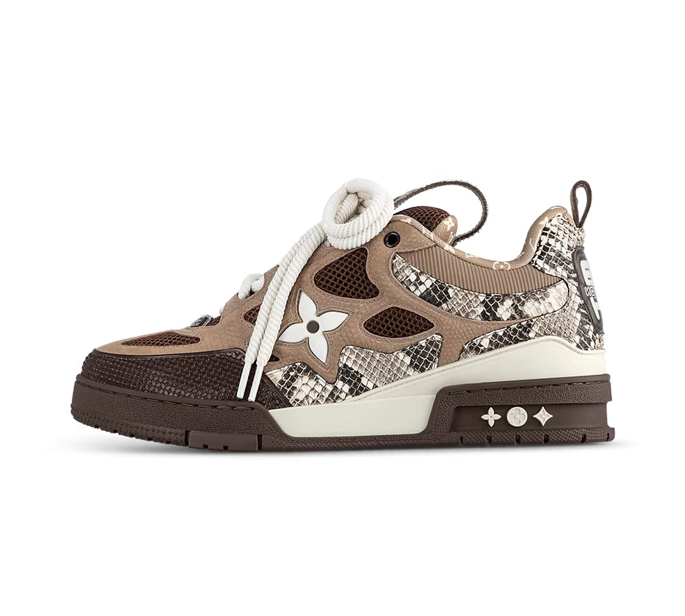 Louis Vuitton Skate Sneaker Brown Snakeskin (USADO) - 42.5