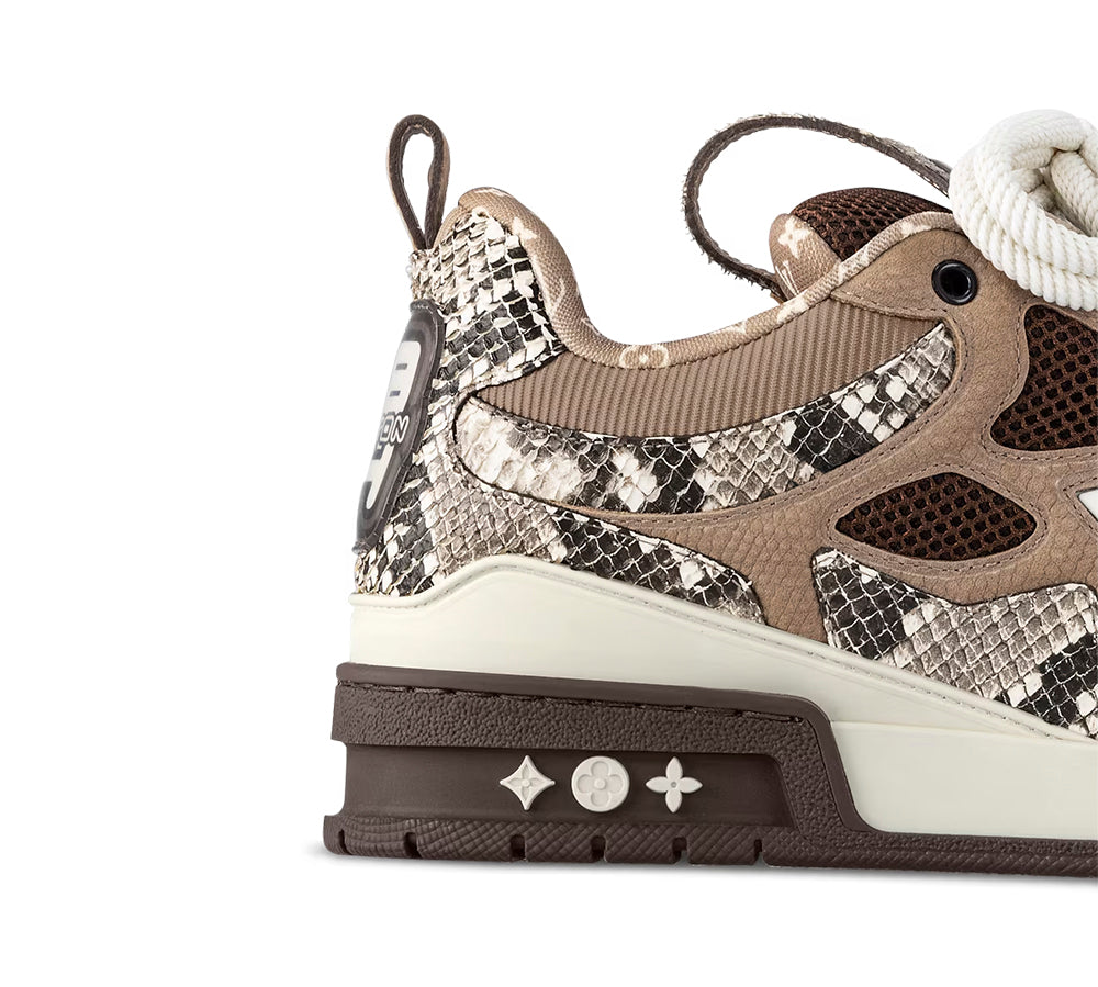 Louis Vuitton Skate Sneaker Brown Snakeskin (USADO) - 42.5