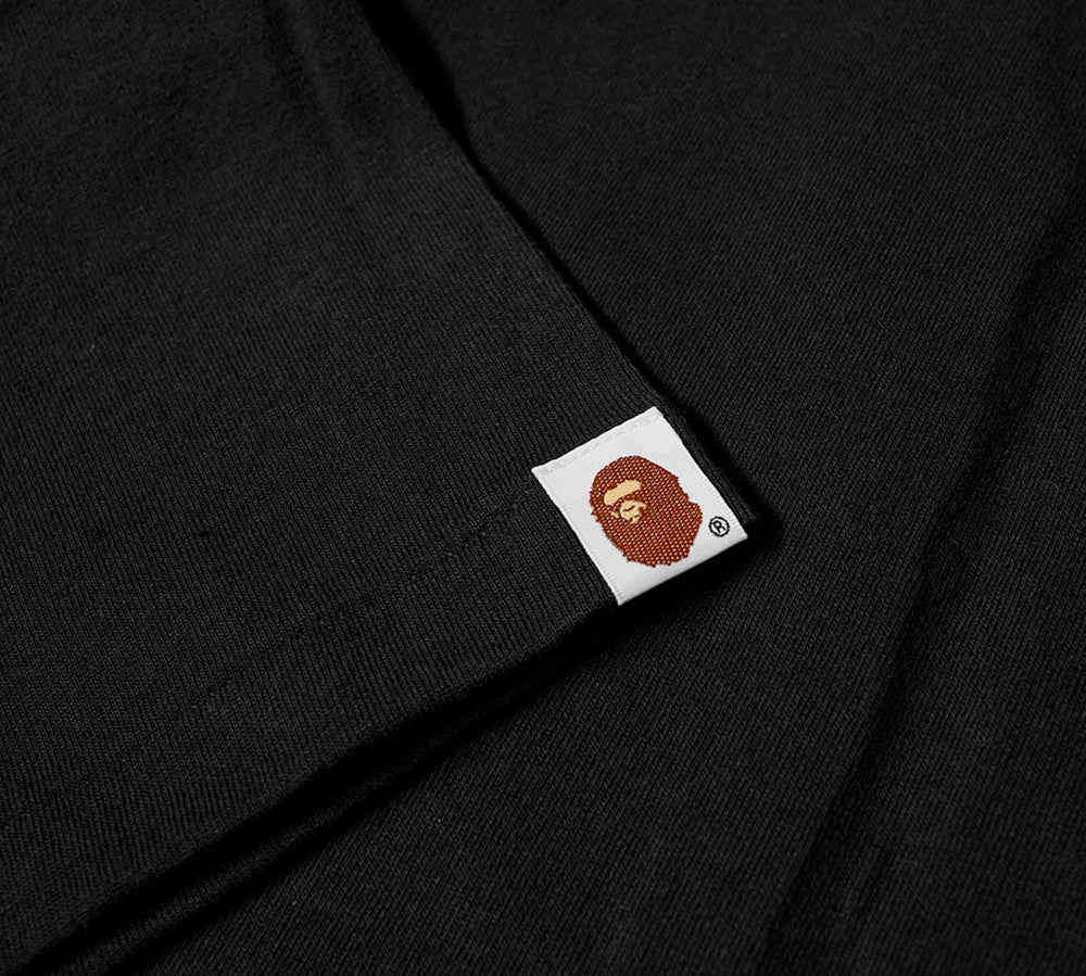 BAPE Check College T-shirt - Black