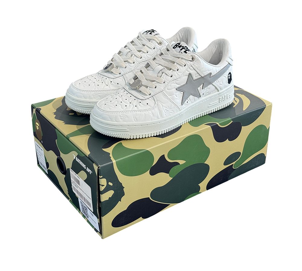 A Bathing Ape Bape Sta Low 40 - #3 Line Camo White (USADO)