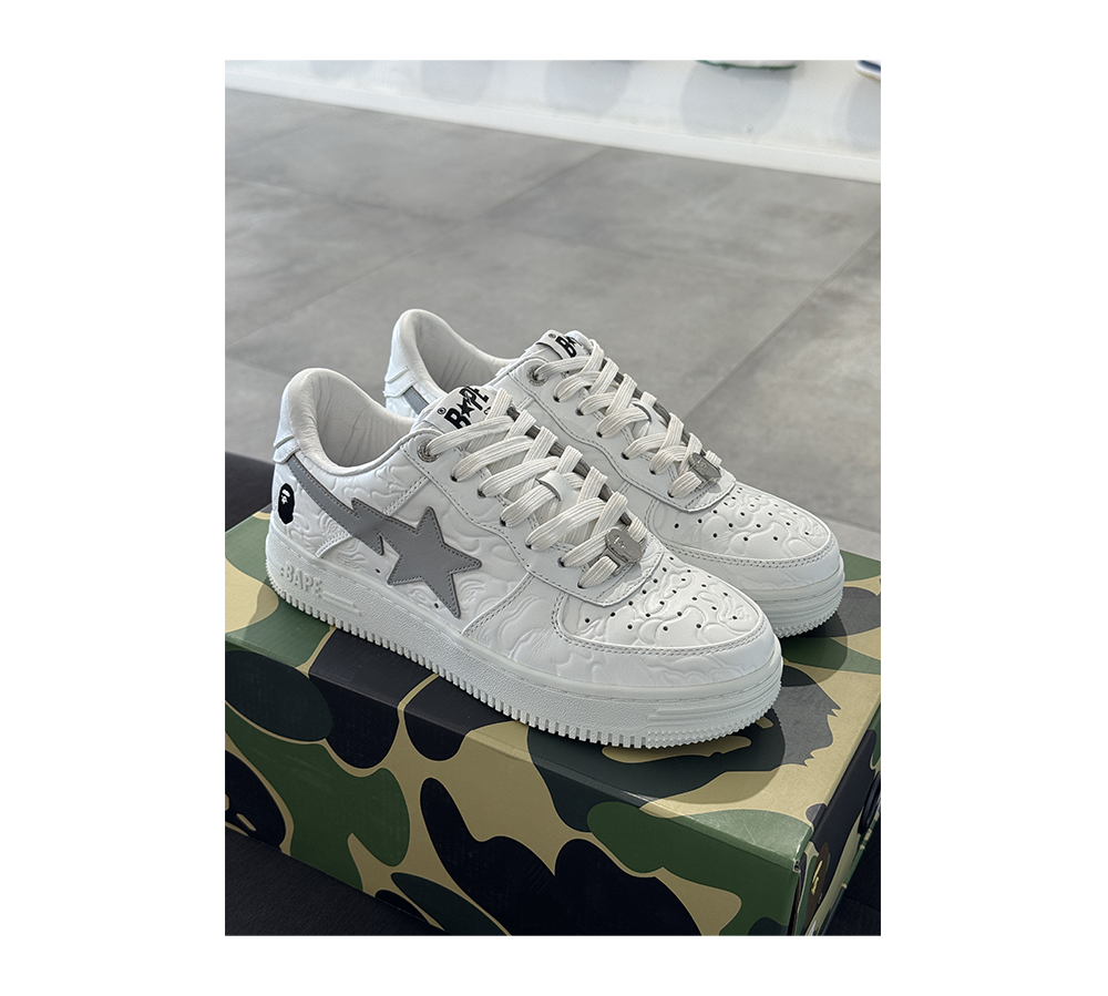A Bathing Ape Bape Sta Low 40 - #3 Line Camo White (USADO)