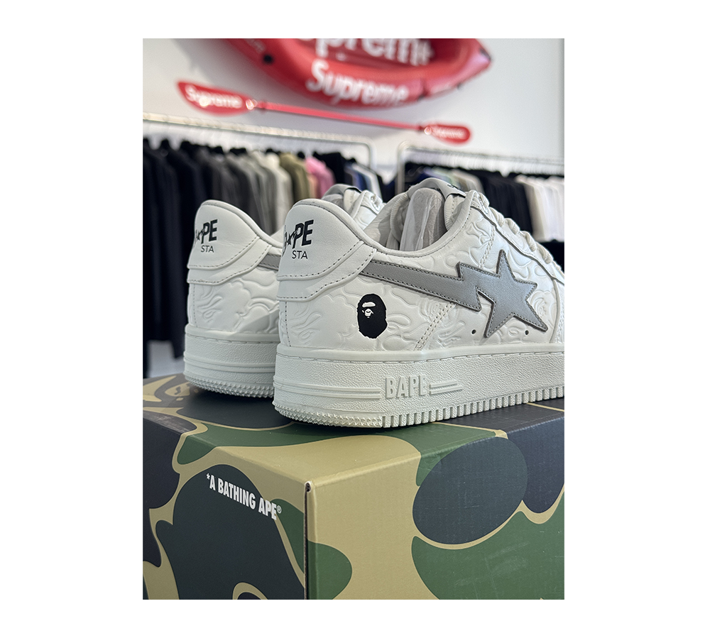 A Bathing Ape Bape Sta Low 40 - #3 Line Camo White (USADO)