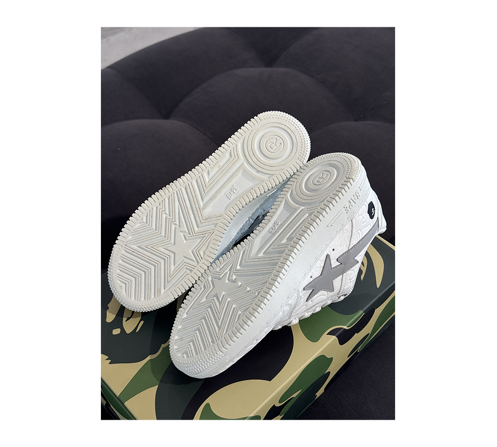 A Bathing Ape Bape Sta Low 40 - #3 Line Camo White (USADO)