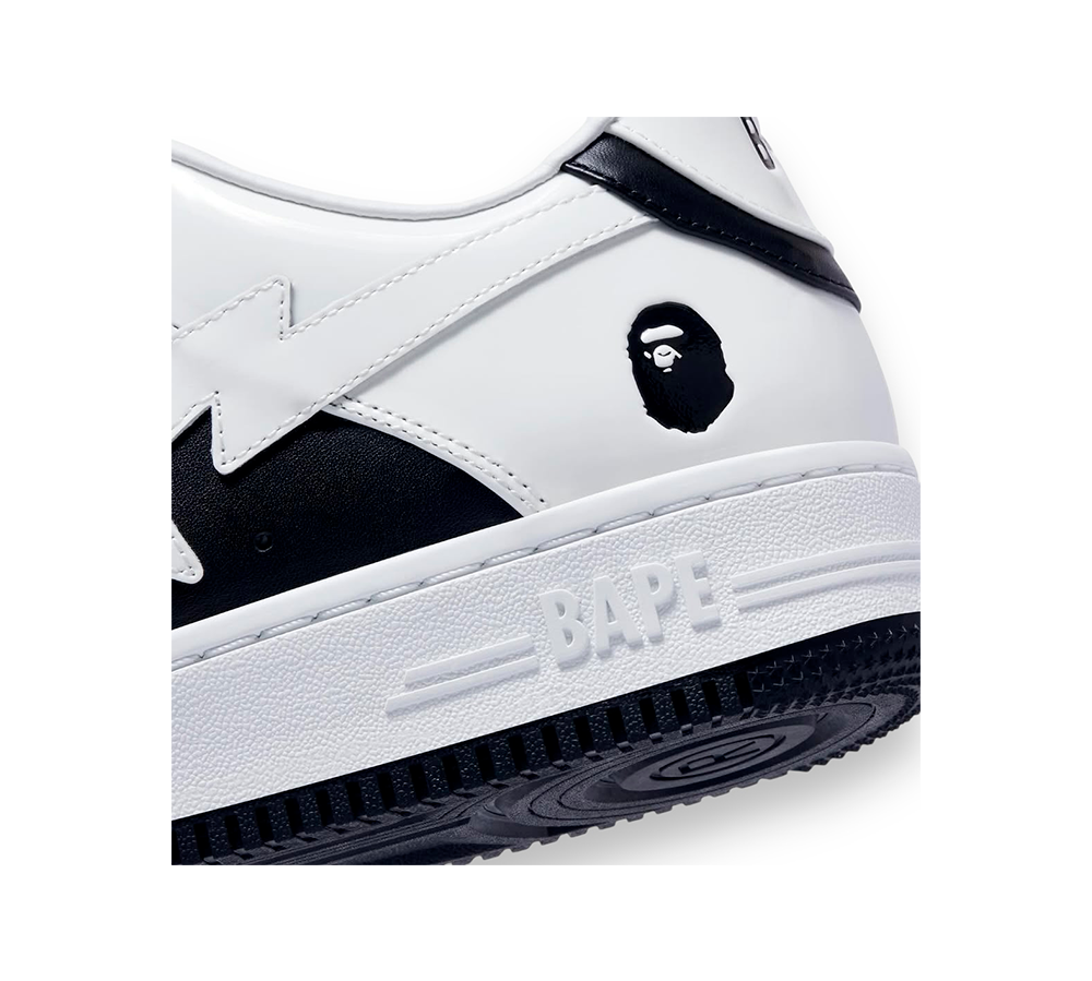 A Bathing Ape Bape Sta Low - #6 Patent Leather Pack Black