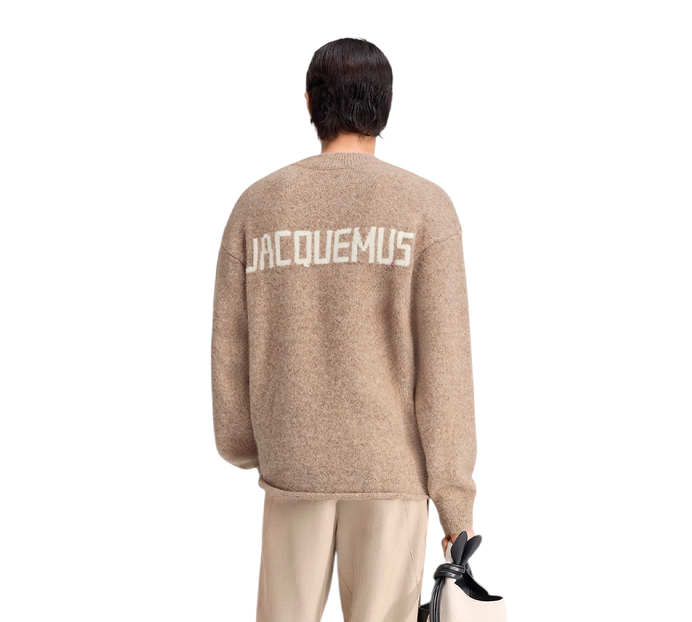 JACQUEMUS The Jacquemus sweater Signature jumper - Beige