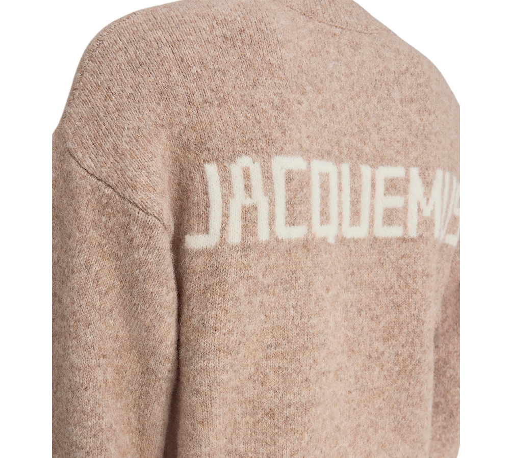 JACQUEMUS The Jacquemus sweater Signature jumper - Beige