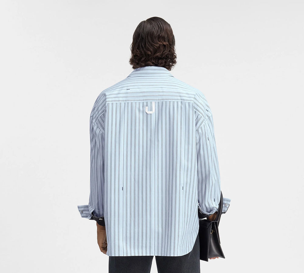 Jacquemus 'La casa' The long-sleeve shirt - Print Blue Stripe