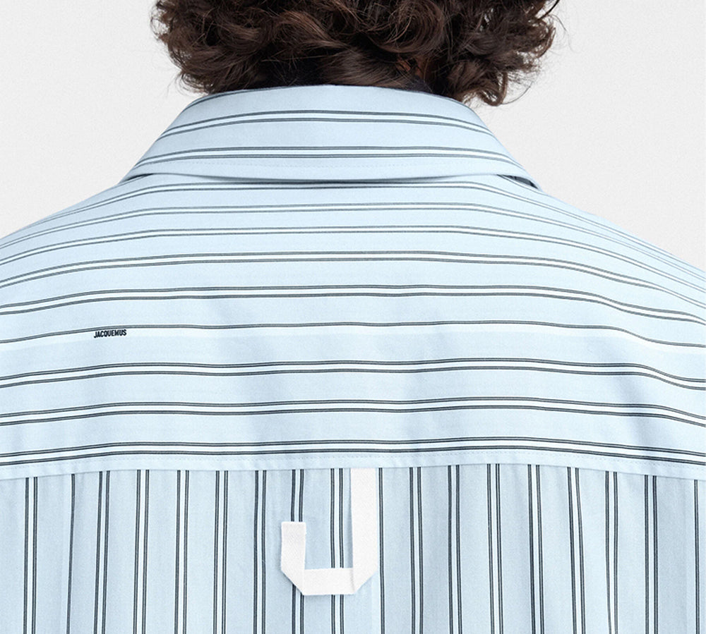 Jacquemus 'La casa' The long-sleeve shirt - Print Blue Stripe