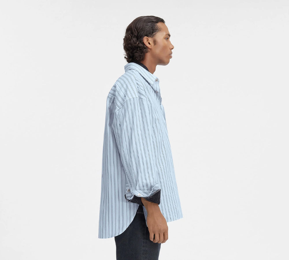 Jacquemus 'La casa' The long-sleeve shirt - Print Blue Stripe
