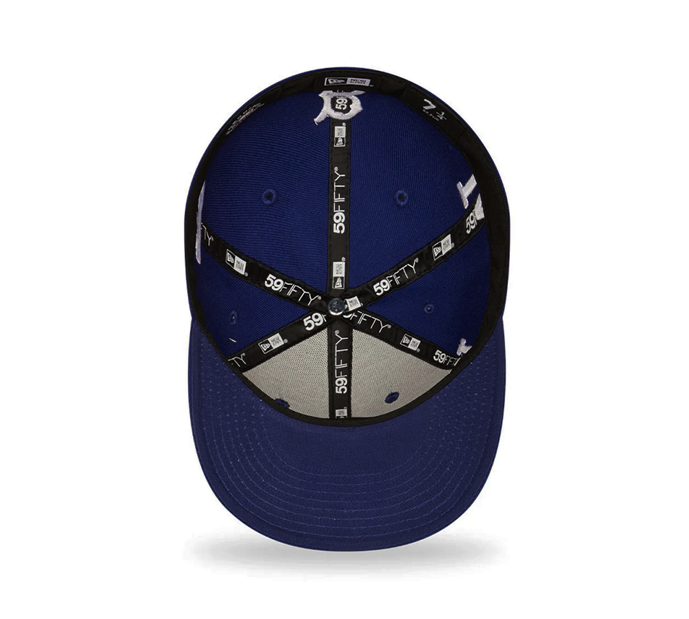 New Era Los Angeles Dodgers All-Over Logos Low Profile - Light Navy