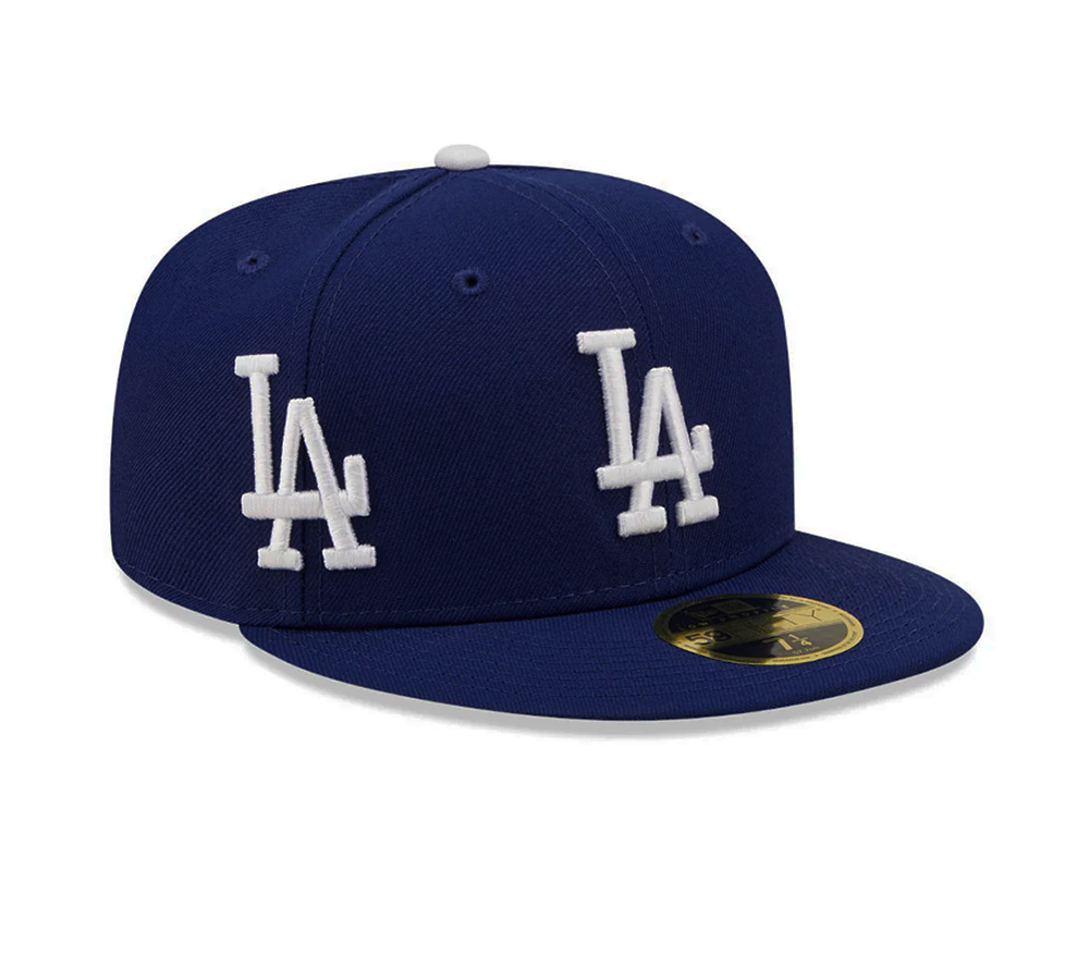 New Era Los Angeles Dodgers All-Over Logos Low Profile - Light Navy