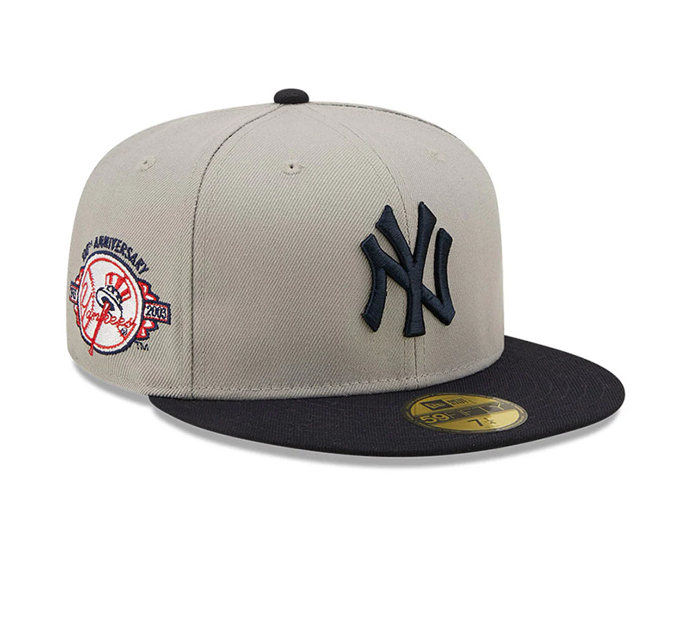 New Era New York Yankees 100th Anniversary Side Patch - Grey