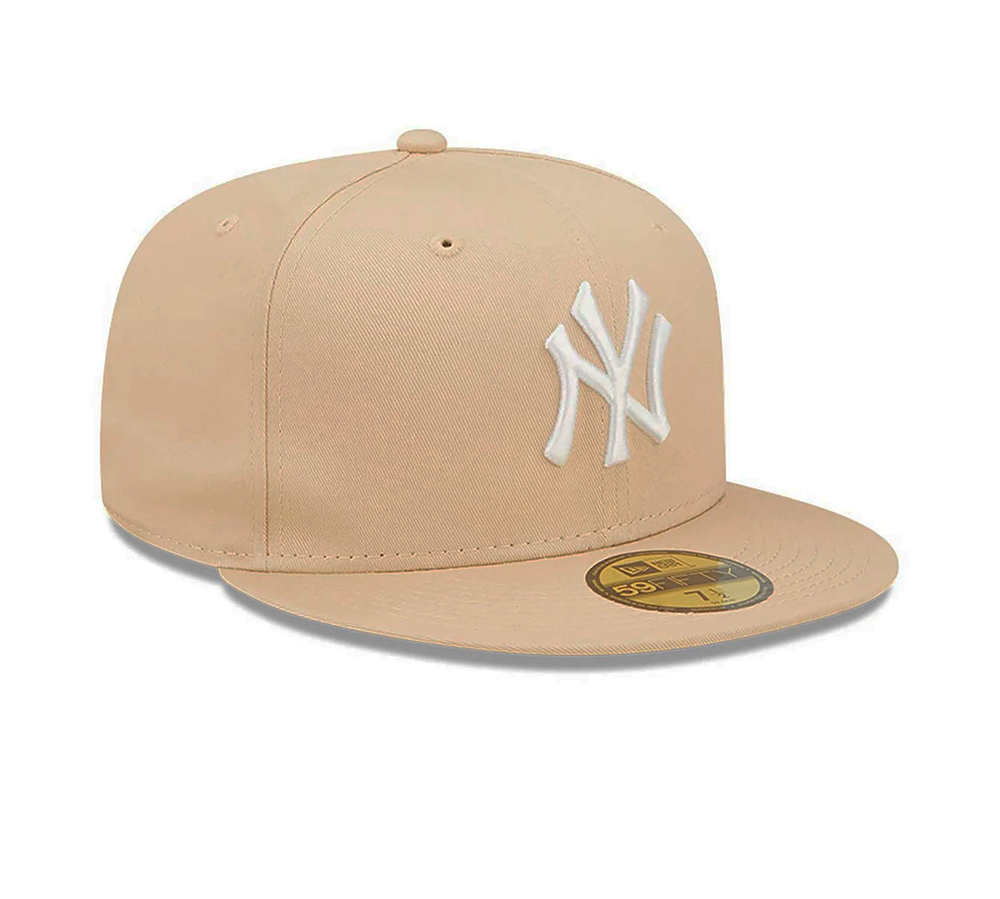 New Era New York Yankees League Essential - Cream / Dark Royal