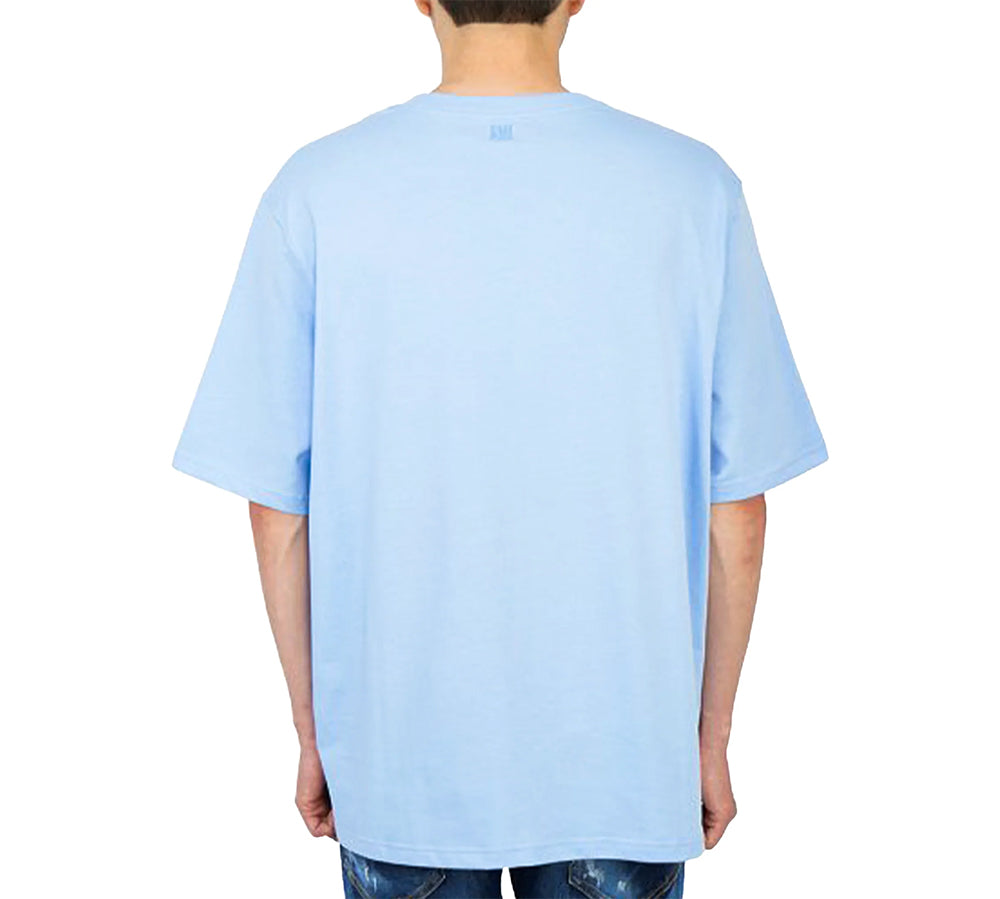 AMI PARIS Tonal De Coeur T-Shirt - Sky Blue