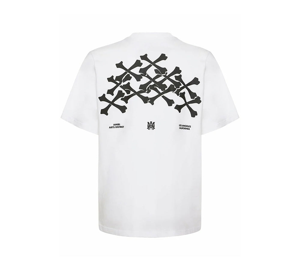 AMIRI Bones Stacked Cotton T-shirt - White