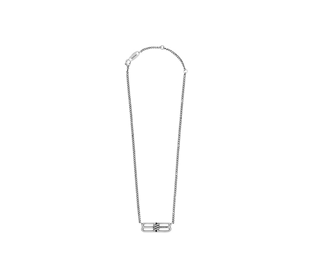 Balenciaga Icon Necklace - ANTIQUE SILVER