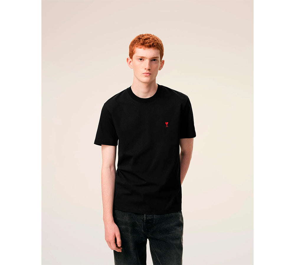 Ami De Coeur Cotton Tshirt - Black Red
