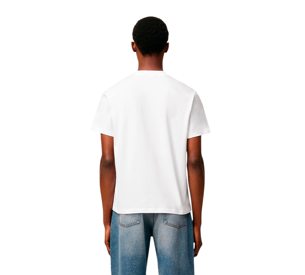 Ami Paris Small Red Ami De Coeur T-shirt- White