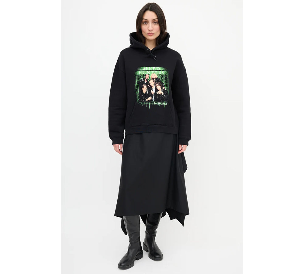 Balenciaga Speed Hunters Hoodie Sweatshirt - Black
