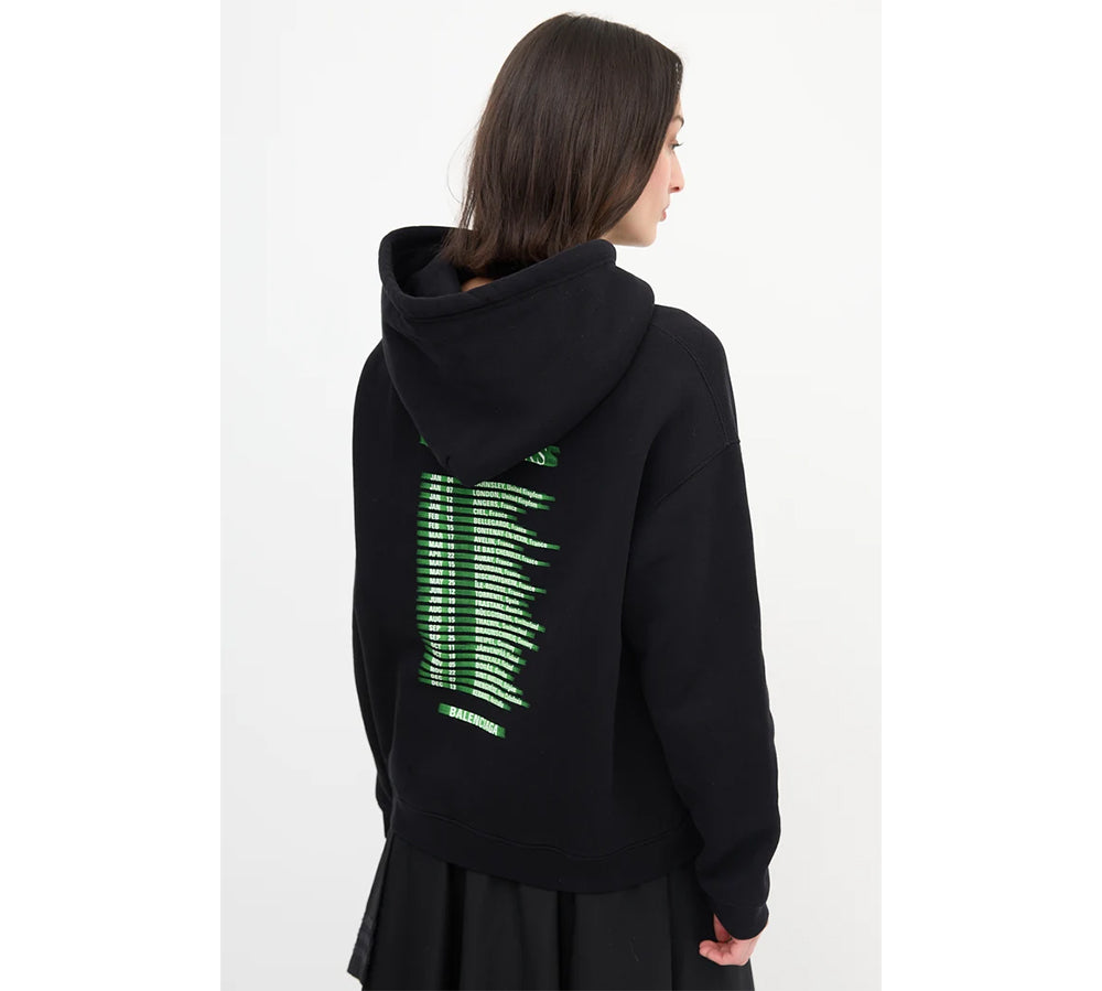 Balenciaga Speed Hunters Hoodie Sweatshirt - Black