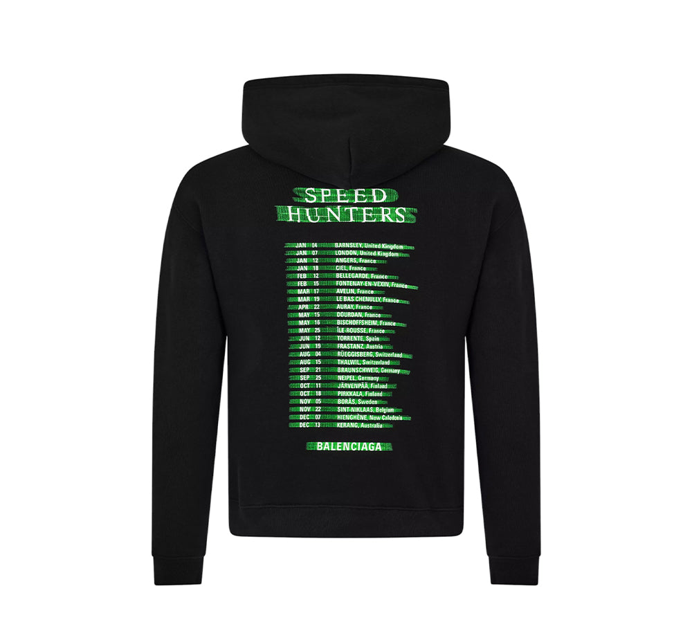 Balenciaga Speed Hunters Hoodie Sweatshirt - Black