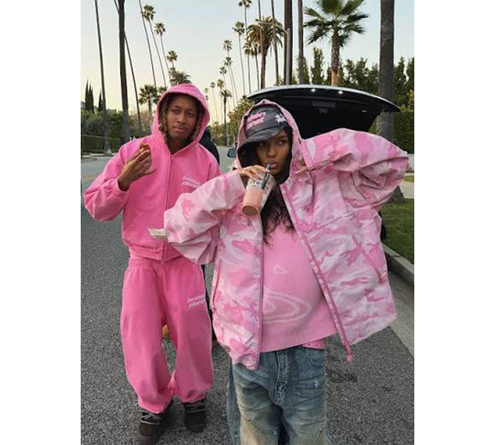 Broken Planet Reflective Camo Tech Jacket - Pink Star Camo