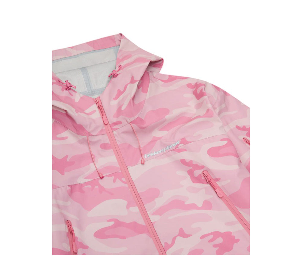 Broken Planet Reflective Camo Tech Jacket - Pink Star Camo