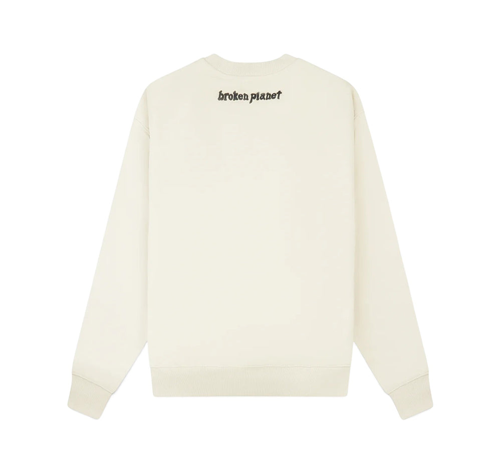 Broken Planet Find Your Balance Crewneck - Bone White