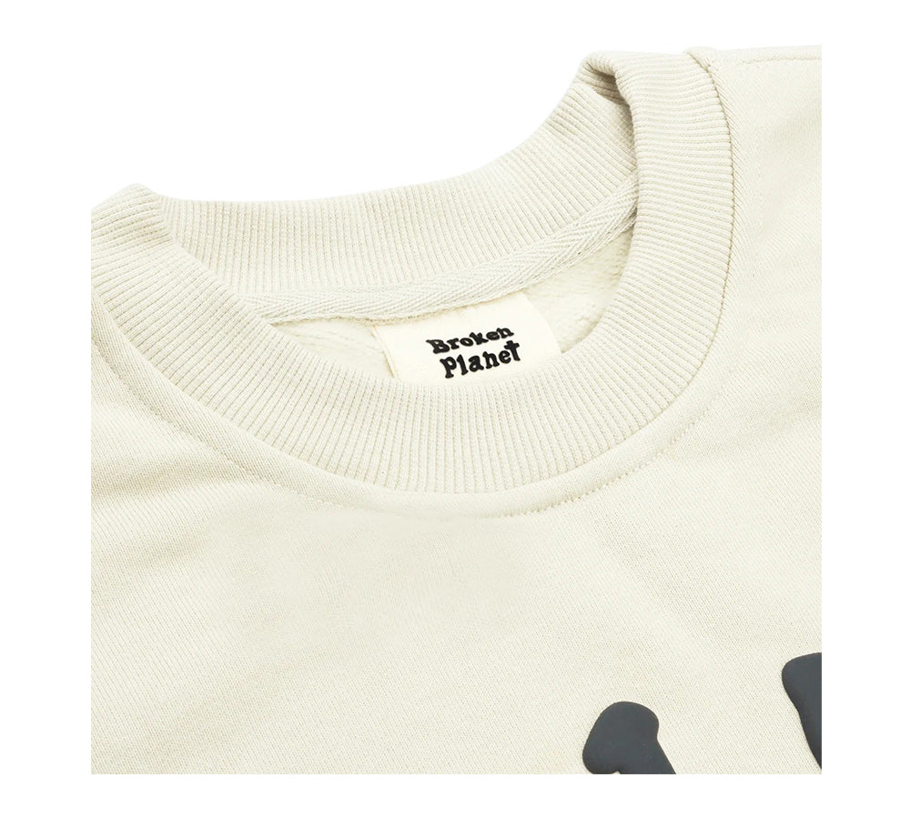 Broken Planet Find Your Balance Crewneck - Bone White