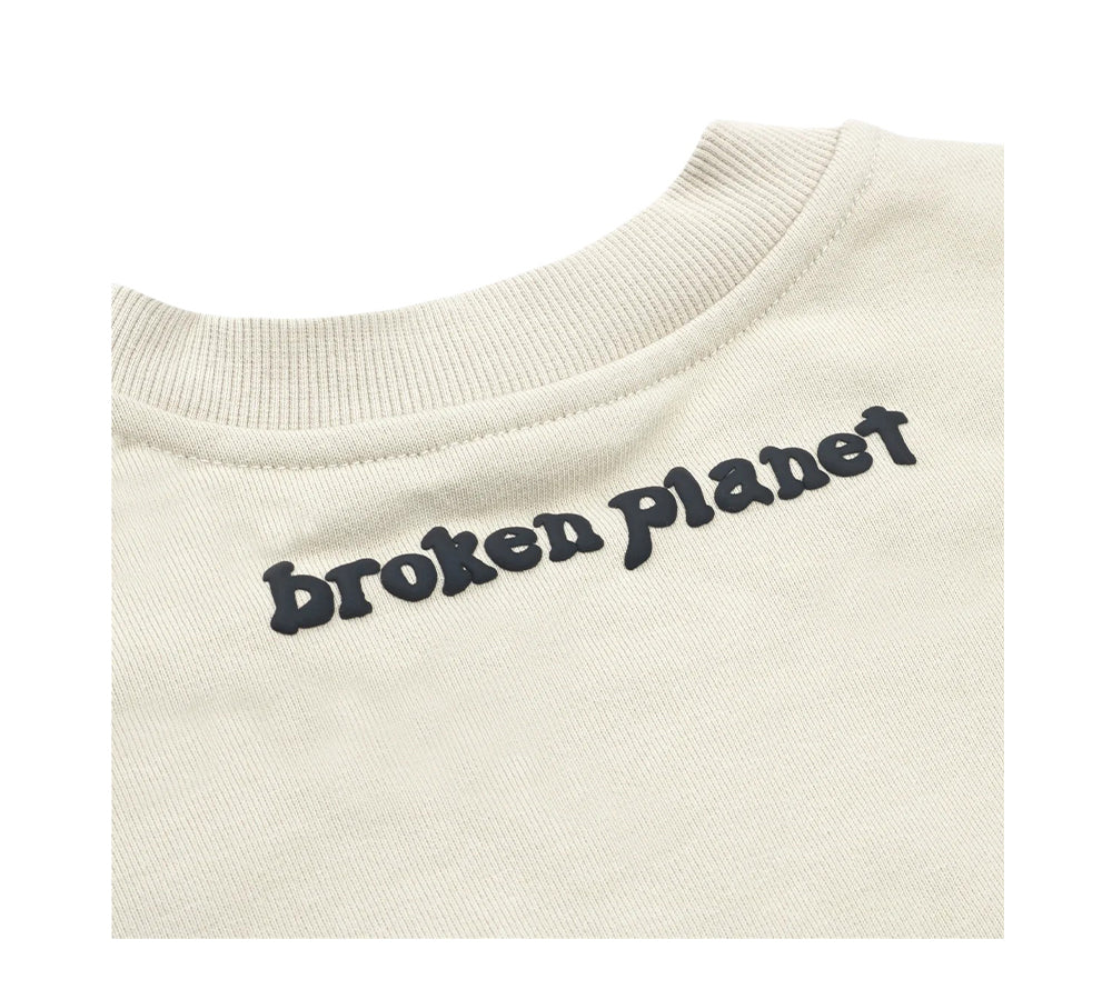 Broken Planet Find Your Balance Crewneck - Bone White