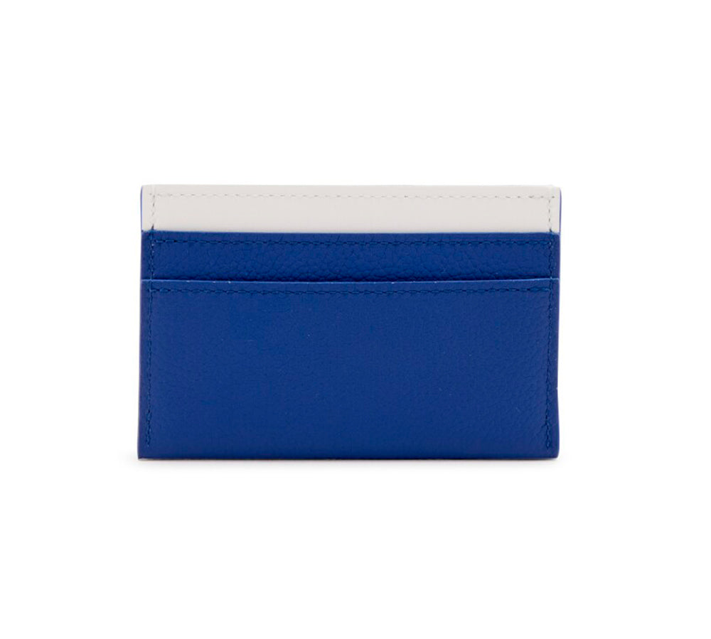 Virgil Abloh Cowhide Everyday LV Double Card Holder - Blue and White