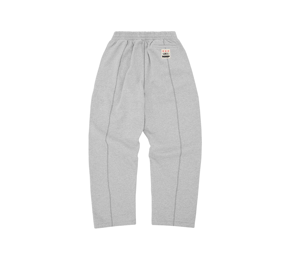 Corteiz HMP Open HEM Sweatpants - Heather Grey