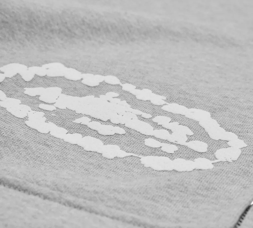 Corteiz x Denim Tears Island Wreath Zip Hoodie - Heather Grey