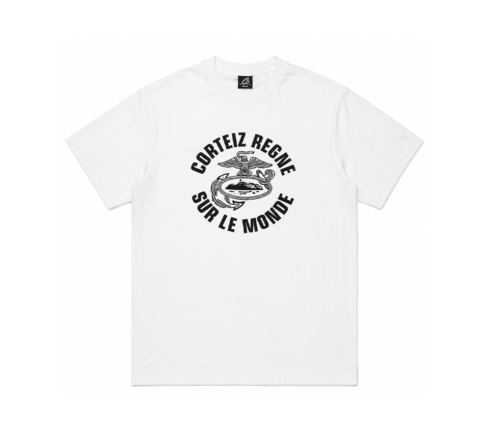 Corteiz Regne Sur Le Monde T-shirt - White
