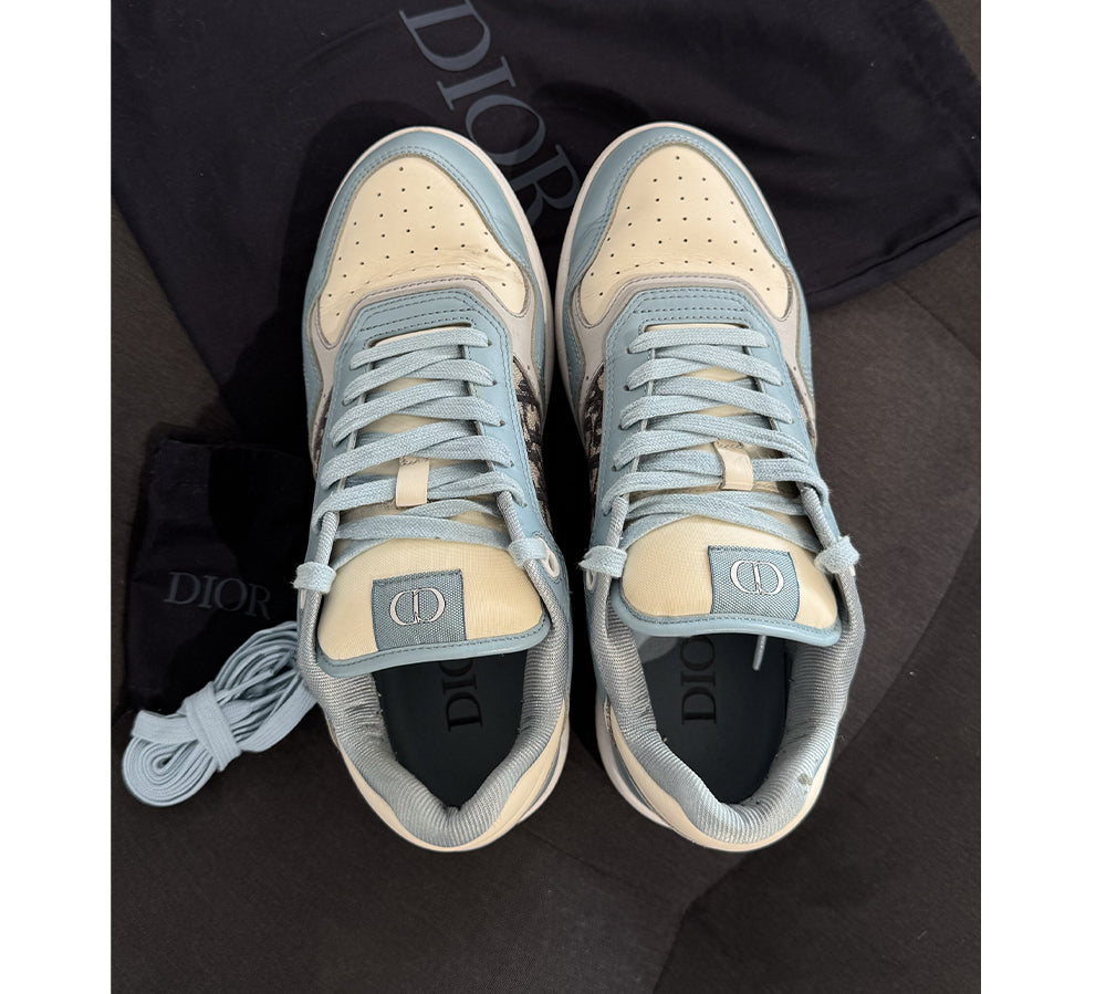 Dior B27 Low Light Blue Cream Dior Oblique Jacquard (USADO) - 43