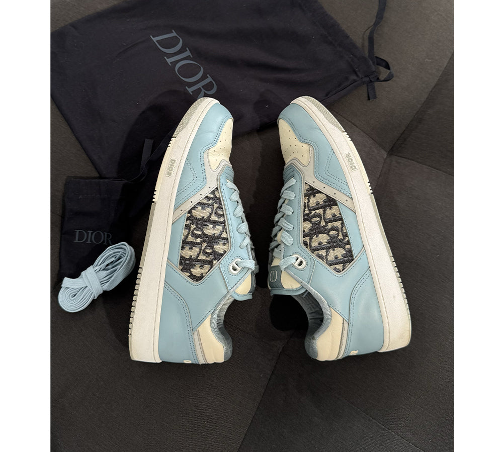 Dior B27 Low Light Blue Cream Dior Oblique Jacquard (USADO) - 43