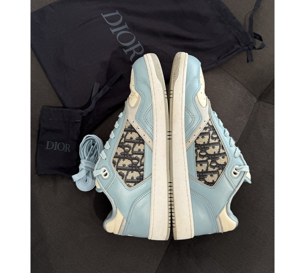 Dior B27 Low Light Blue Cream Dior Oblique Jacquard (USADO) - 43