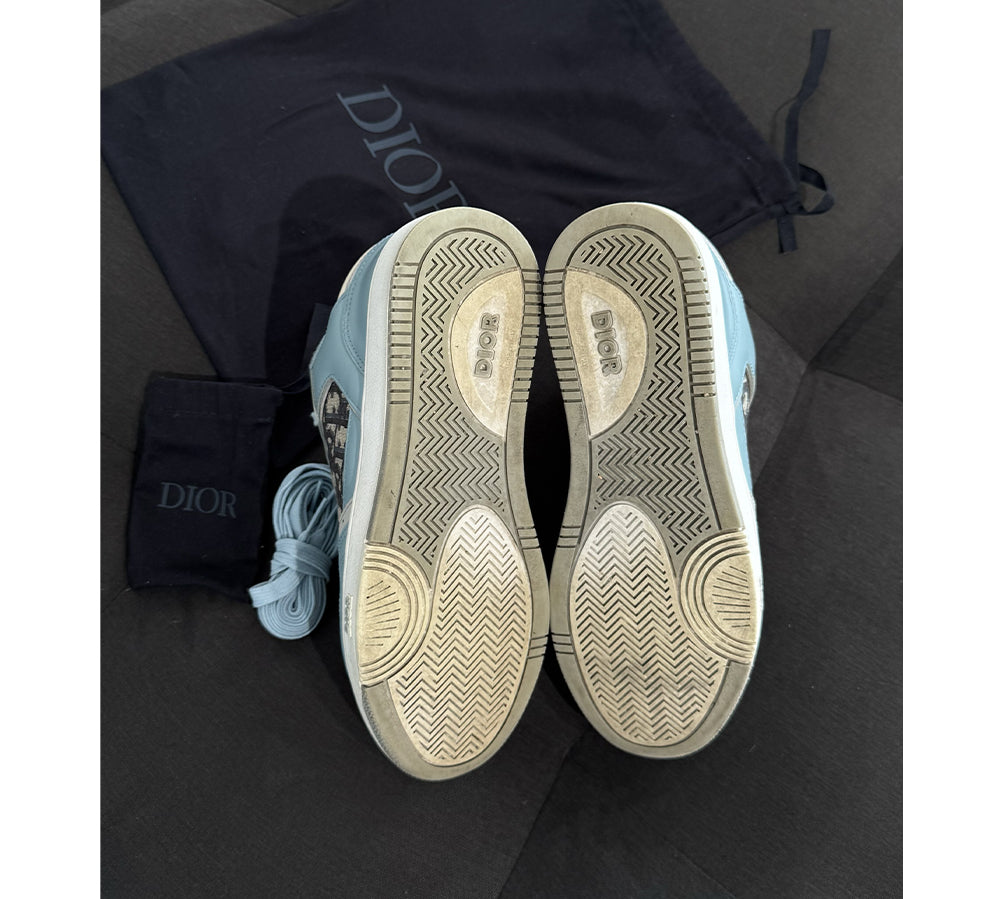 Dior B27 Low Light Blue Cream Dior Oblique Jacquard (USADO) - 43