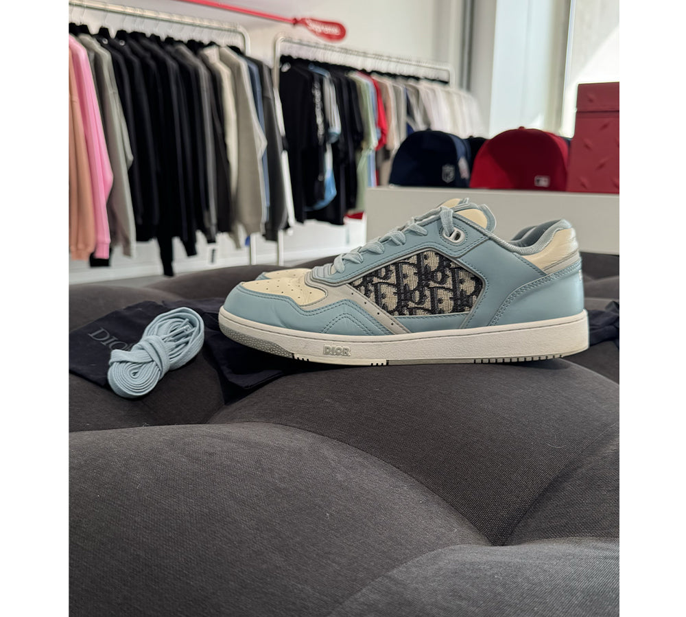 Dior B27 Low Light Blue Cream Dior Oblique Jacquard (USADO) - 43