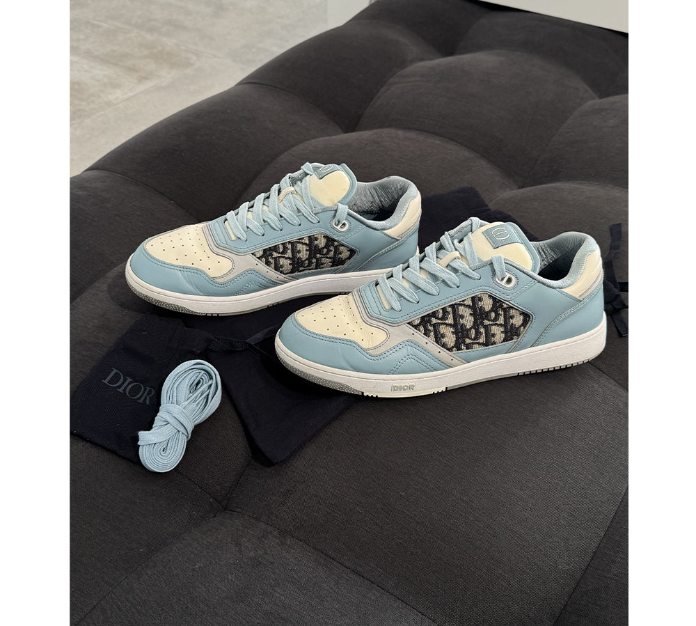 Dior B27 Low Light Blue Cream Dior Oblique Jacquard (USADO) - 43
