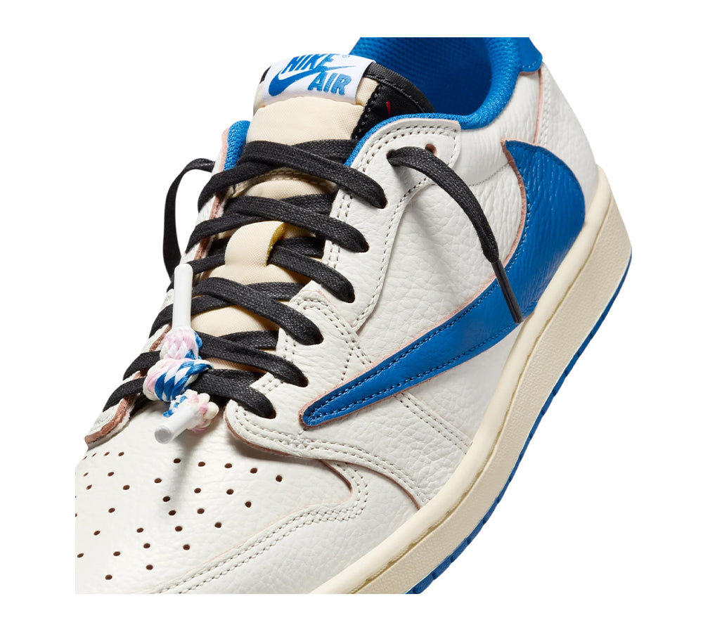 Jordan 1 Retro Low OG SP - Fragment x Travis Scott Sail Military Blue