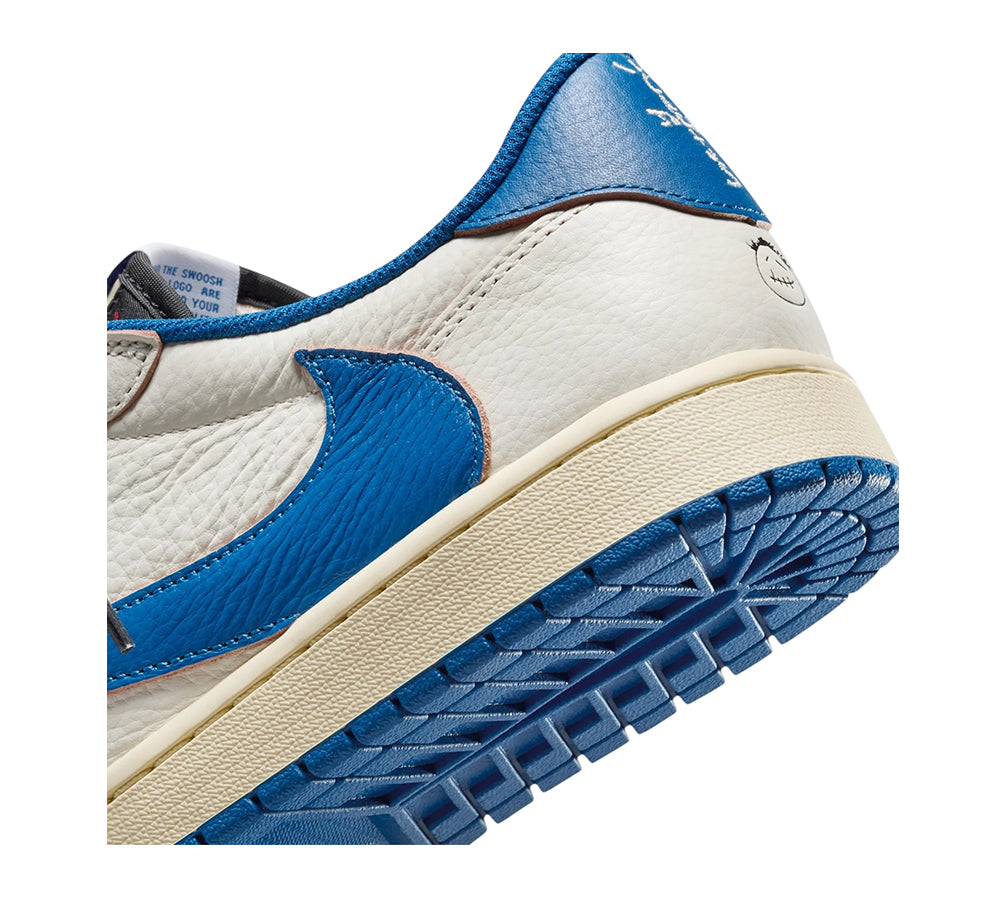 Jordan 1 Retro Low OG SP - Fragment x Travis Scott Sail Military Blue